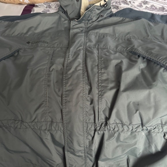 Columbia Mens Jacket XXL 2 Tone Green - Picture 9 of 11